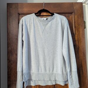 Joy Lab Oversized High Low Light Gray Crewneck Sweatshirt